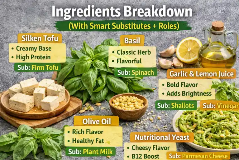 Ingredients Breakdown (With Smart Substitutes + Roles)