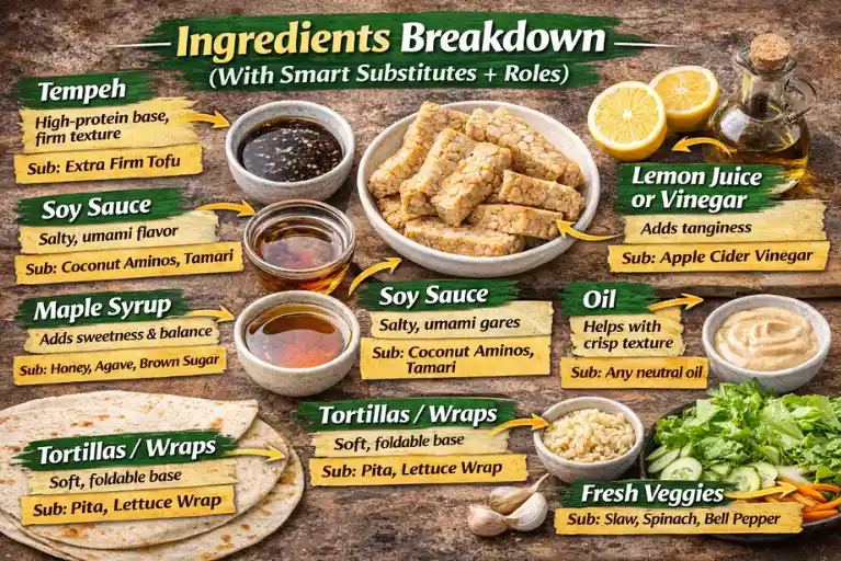 Ingredients Breakdown (With Smart Substitutes + Roles)