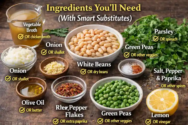 Ingredients You’ll Need (With Smart Substitutes)