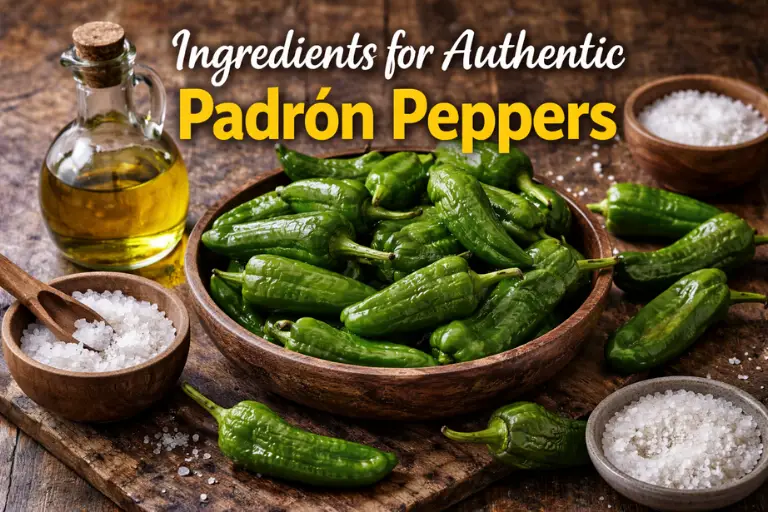 Ingredients for Authentic Padrón Peppers