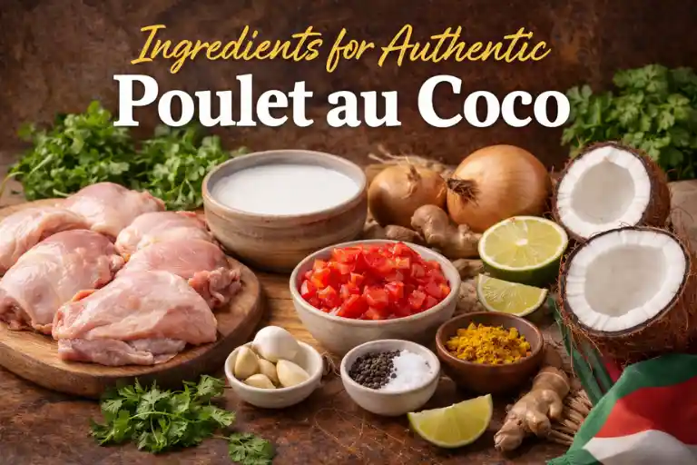 Ingredients for Authentic Poulet au Coco