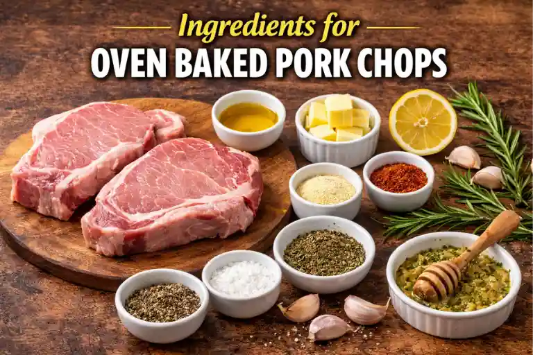 Ingredients for Oven Baked Pork Chops