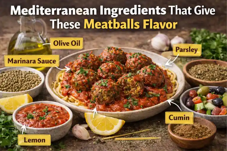 Mediterranean Ingredients That Give These Meatballs Flavor