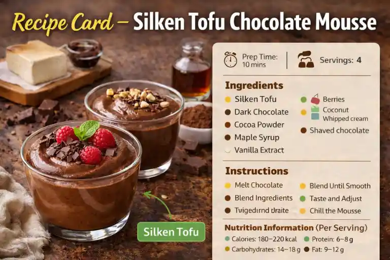 Recipe Card – Silken Tofu Chocolate Mousse