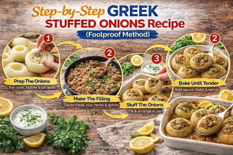 Step-by-Step Greek Stuffed Onions Recipe (Foolproof Method)