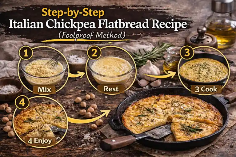 Step-by-Step Italian Chickpea Flatbread Recipe (Foolproof Method)