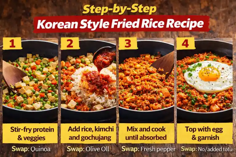 Step-by-Step Korean Style Fried Rice Recipe