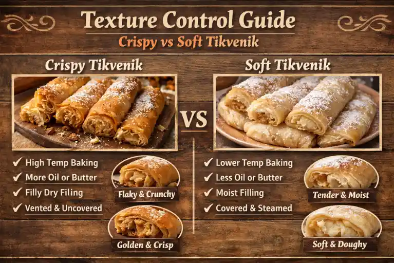 Texture Control Guide (Crispy vs Soft Tikvenik)