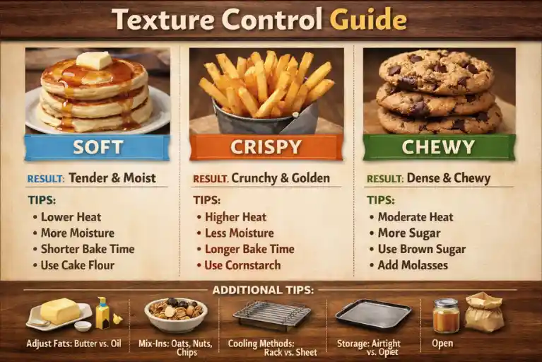 Texture Control Guide (Soft vs Crispy vs Chewy)