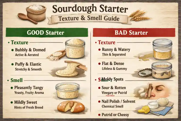 Texture & Smell Guide (Good vs Bad Starter)