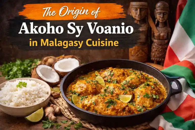 The Origin of Akoho Sy Voanio in Malagasy Cuisine