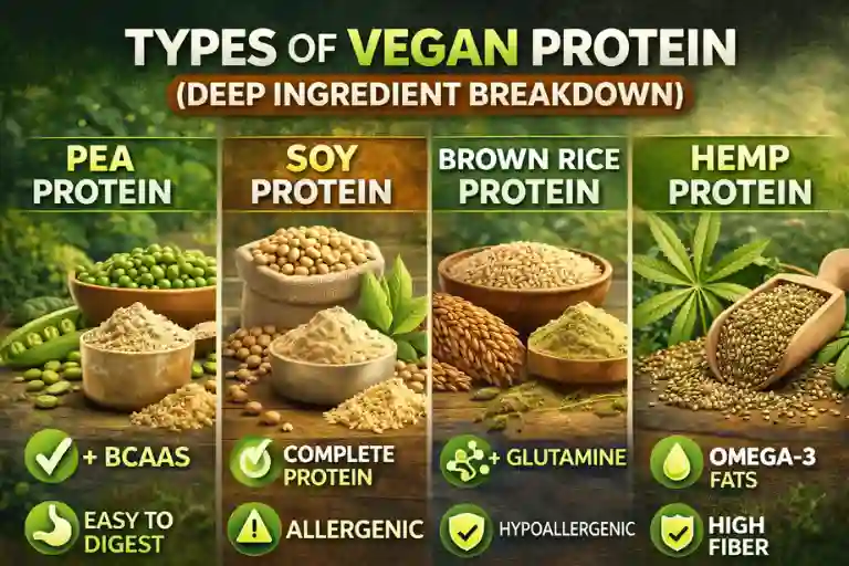 Types of Vegan Protein (Deep Ingredient Breakdown)