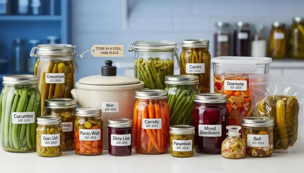 How to Store Pickled Vegetables