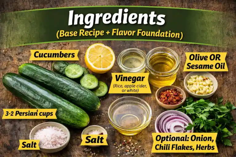Ingredients (Base Recipe + Flavor Foundation)