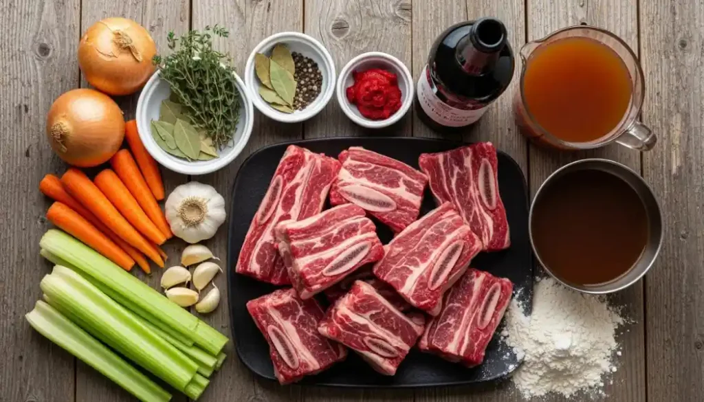 Ingredients for Braised Short Ribs