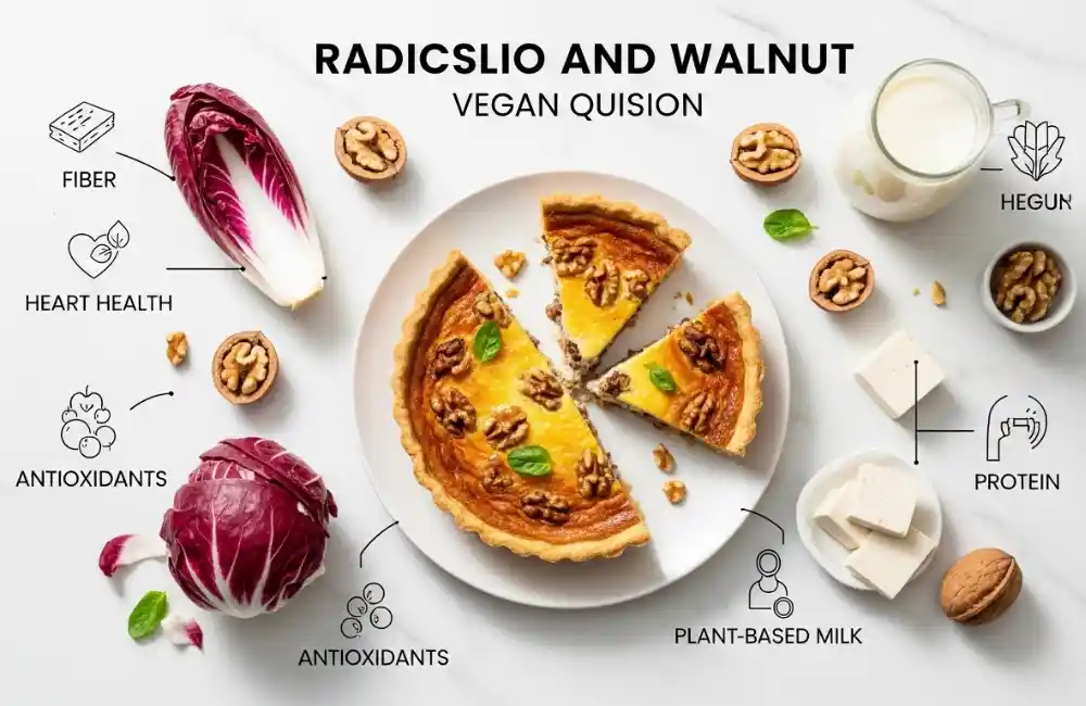 Is Radicchio and Walnut Vegan Quiche Healthy