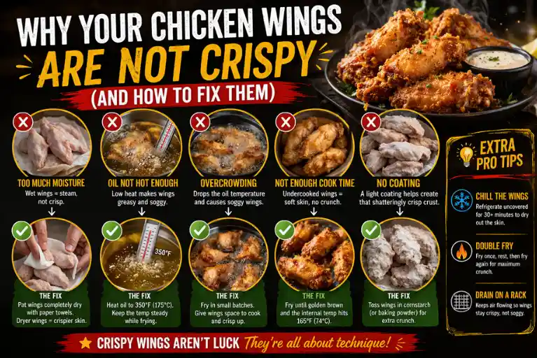 Why Your Chicken Wings Are Not Crispy (And How to Fix Them)