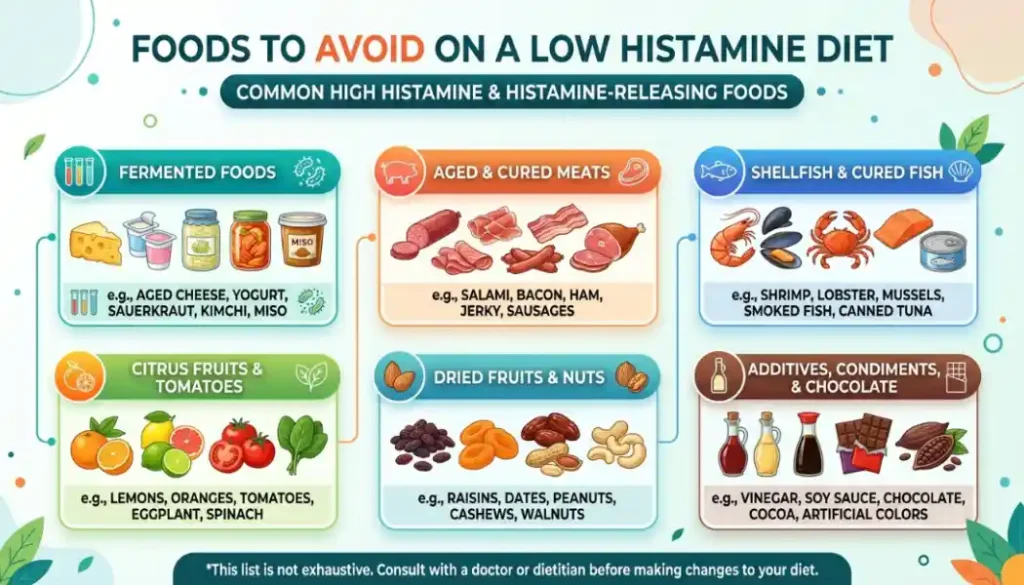 Foods to Avoid on a Low Histamine Diet