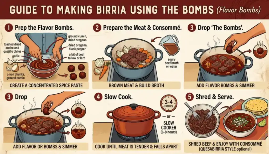 How to Cook Birria Using the Bombs