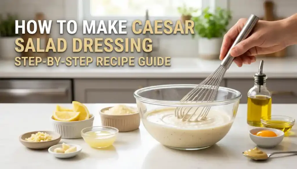 How to Make Caesar Salad Dressing (Step-by-Step Recipe)