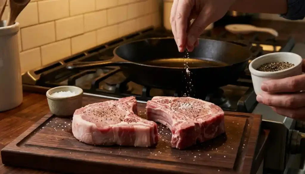 How to Make Seared Pork Chops
