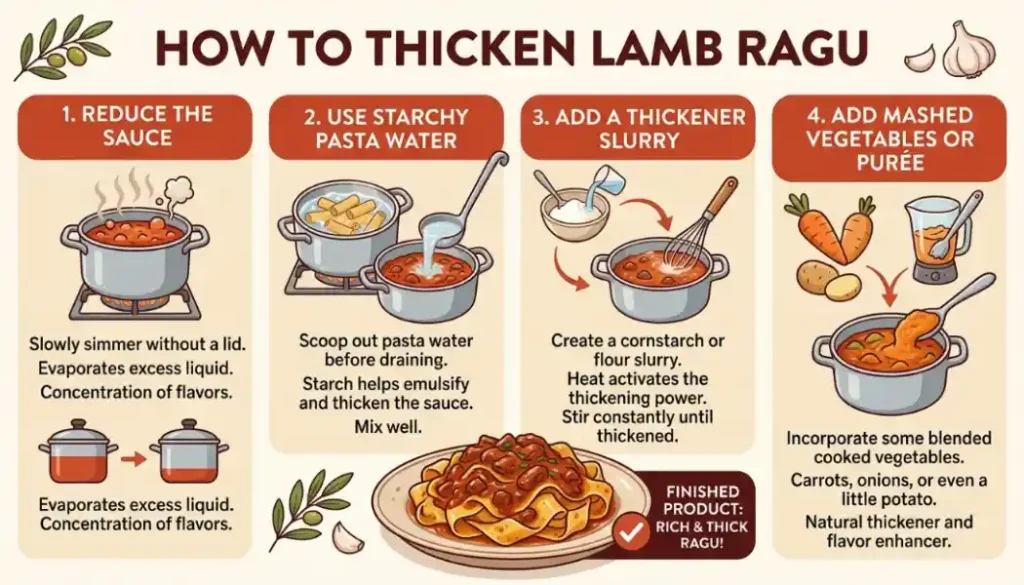 How to Thicken Lamb Ragu