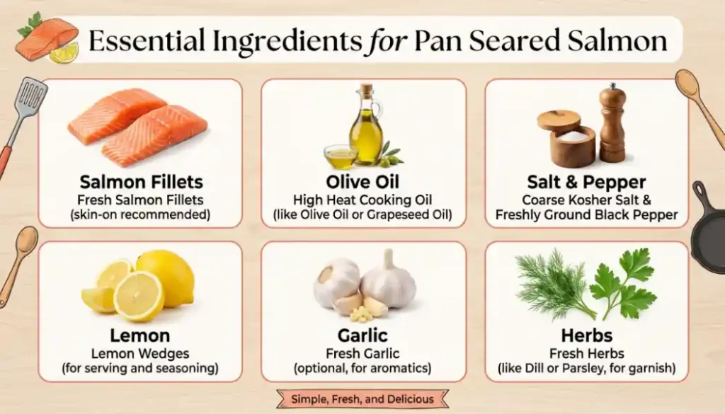 Ingredients You’ll Need for Pan Seared Salmon