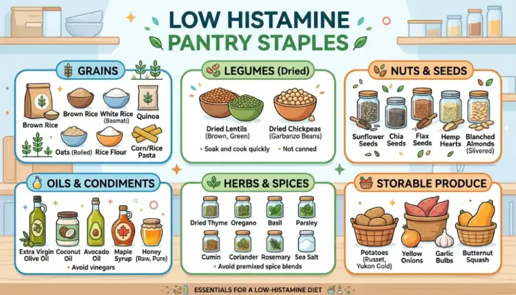 Low Histamine Pantry Staples