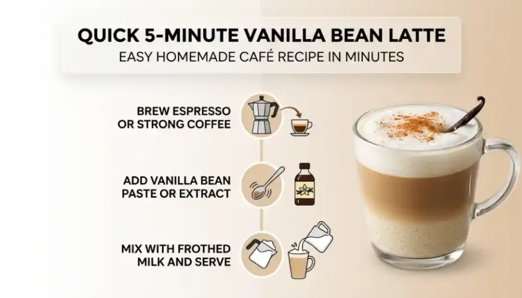 Quick 5-Minute Vanilla Bean Latte Version