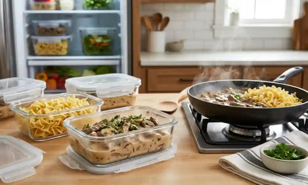 How to Store and Reheat Beef Stroganoff