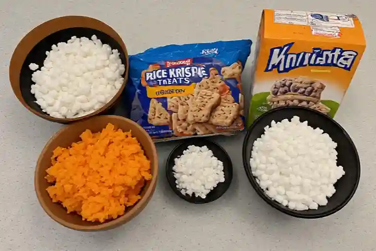 Ingredients You'll Need in Halloween Rice Krispie Treats