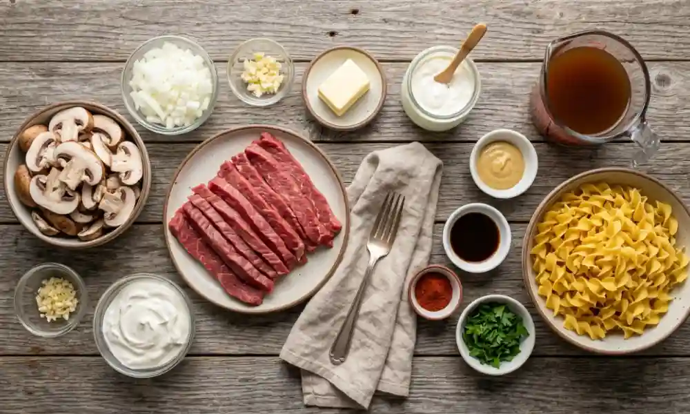 Ingredients You'll Need_ Beef Stroganoff Recipe