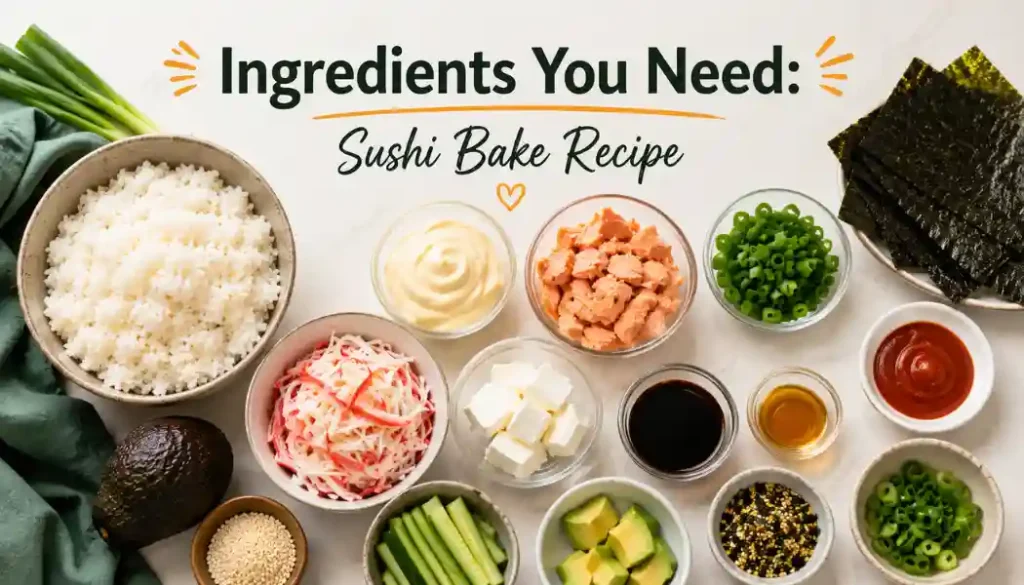 Ingredients You Need_ Sushi Bake Recipe