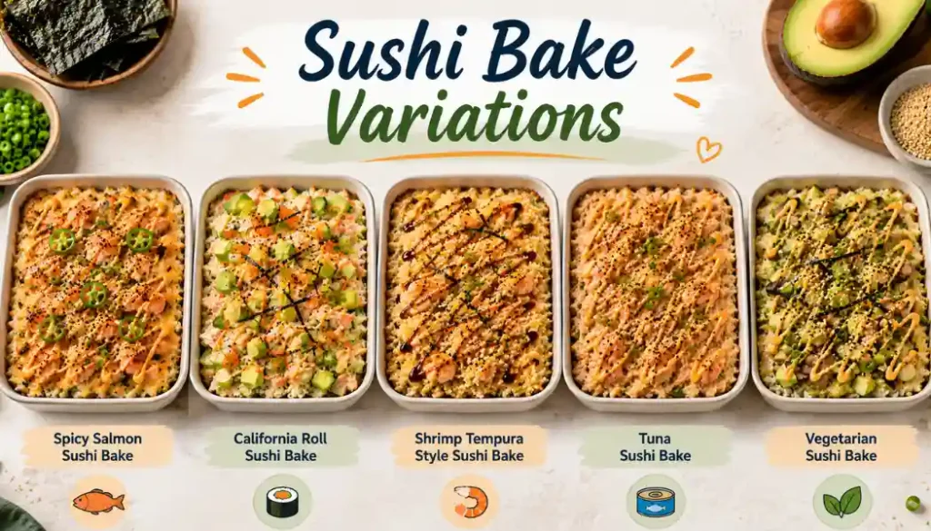 Sushi Bake Variations