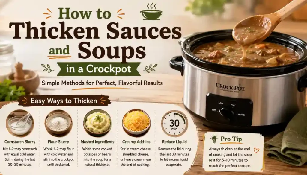 How to Thicken Sauces and Soups in a Crockpot