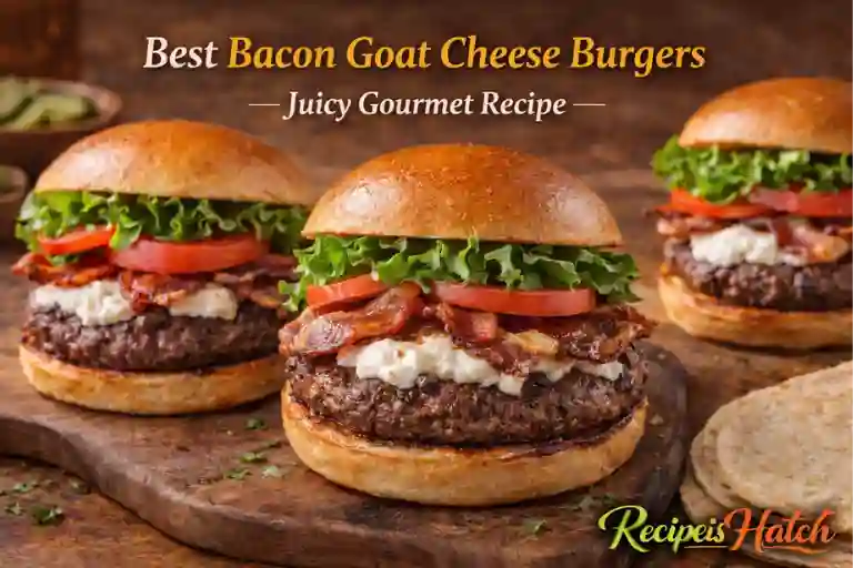 Best Bacon Goat Cheese Burgers — Juicy Gourmet Recipe