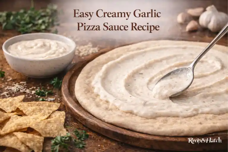 Easy Creamy Garlic Pizza Sauce Recipe
