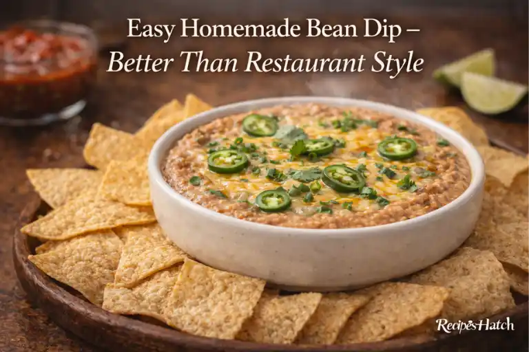 Easy Homemade Bean Dip – Better Than Restaurant Style