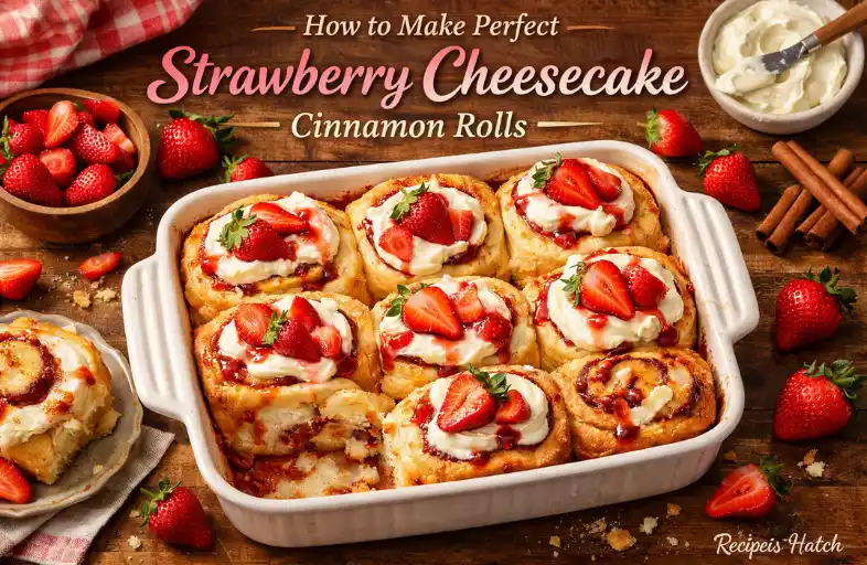 How to Make Perfect Strawberry Cheesecake Cinnamon Rolls