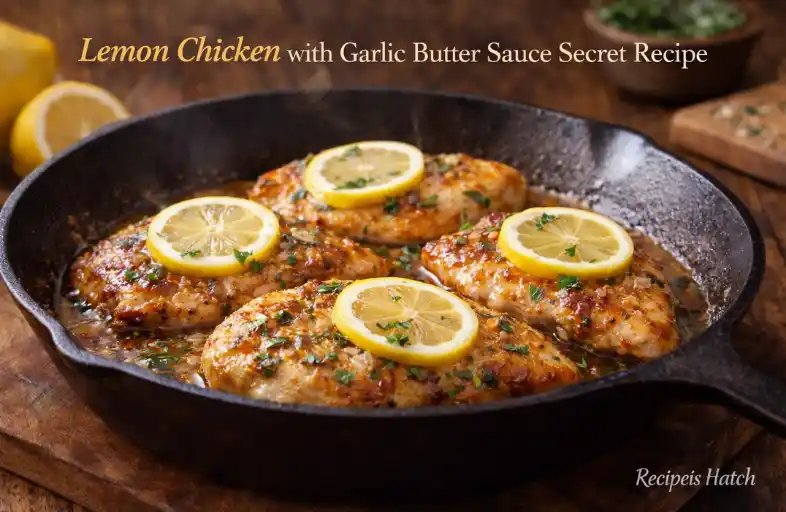 Lemon Chicken with Garlic Butter Sauce Secret Recipe