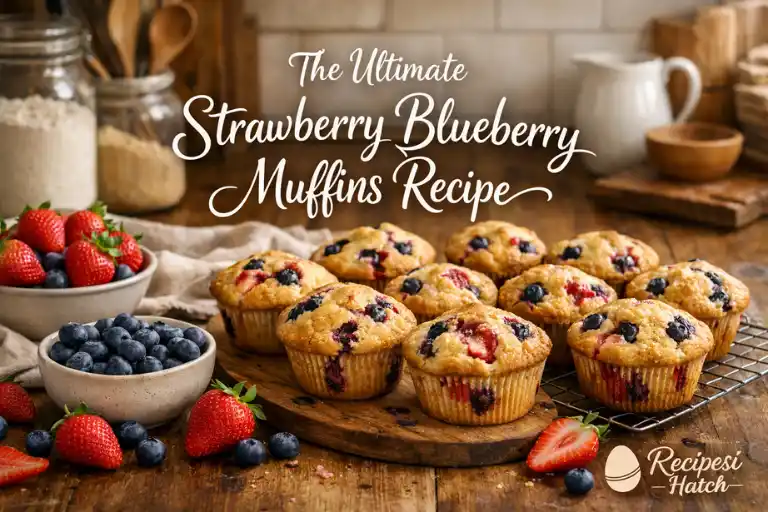 The Ultimate Strawberry Blueberry Muffins Recipe