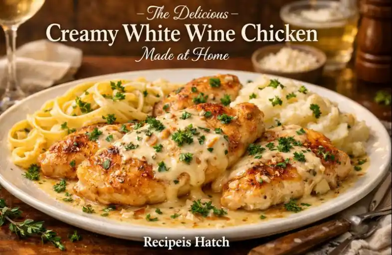 The Delicious Creamy White Wine Chicken Made at Home