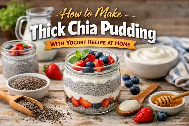 How to make Thick Chia Pudding With Yogurt Recipe at Home