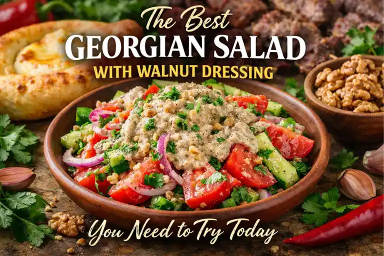 The Best Georgian Salad With Walnut Dressing You Need Try Today