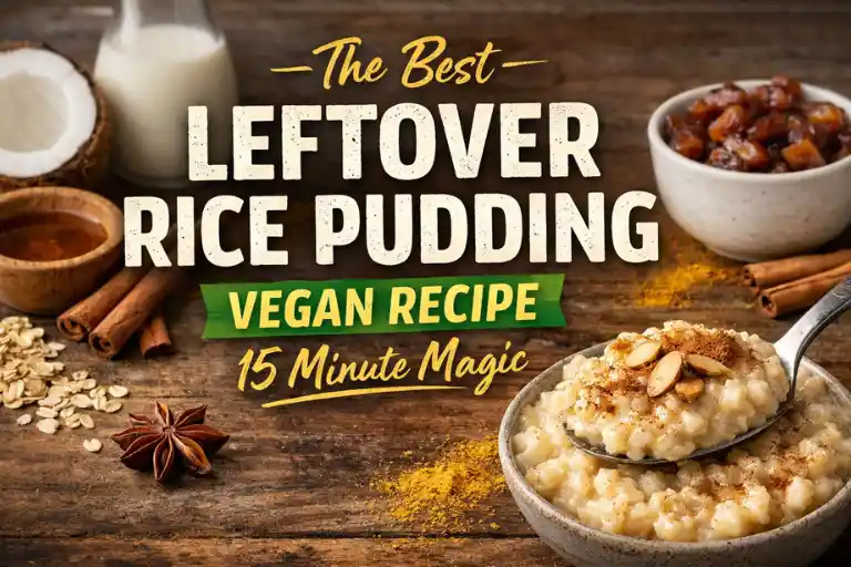 The Best Leftover Rice Pudding Vegan Recipe 15 Minute Magic