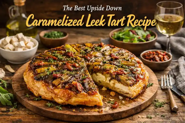 The Best Upside Down Caramelized Leek Tart Recipe