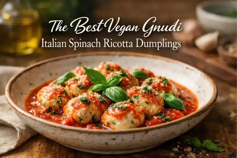 The Best Vegan Gnudi Italian Spinach Ricotta Dumplings