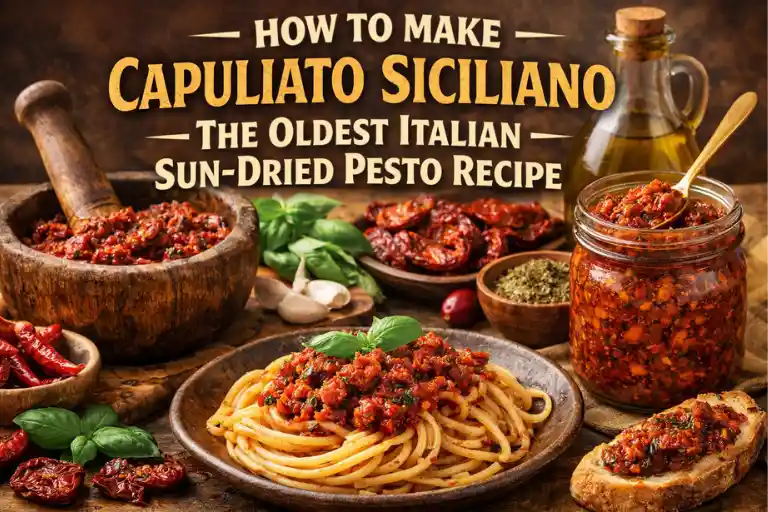 How to Make Capuliato Siciliano The Oldest Italian Sun-Dried Pesto Recipe