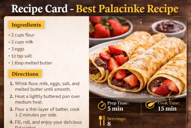 Recipe Card - Best Palacinke Recipe