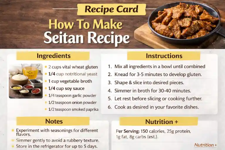 Recipe Card - How To Make Seitan Recipe